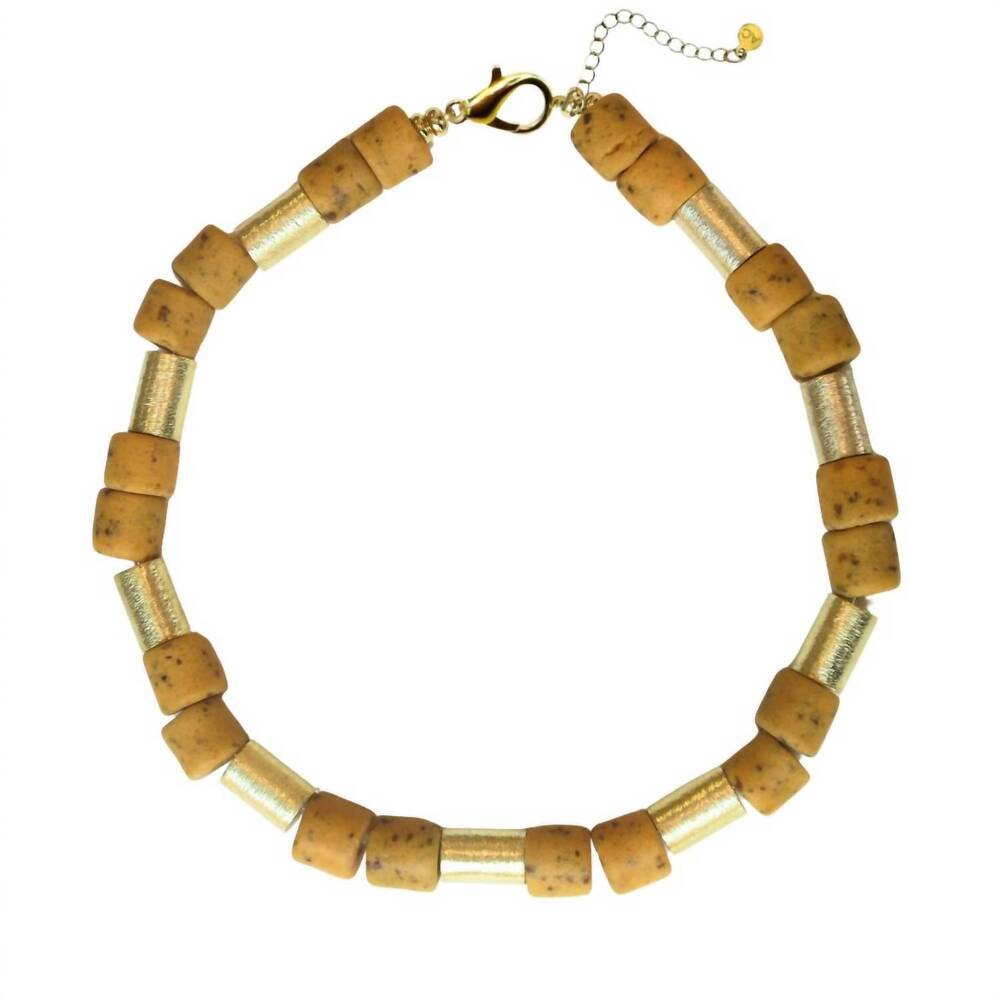 NEW ACCESSORY CONCIERGE women's ramos necklace in goldenrod